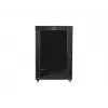 Standschrank 19 Zoll 22U 800x1000 Glastüren LCD (Flat Pack) V2 schwarz
