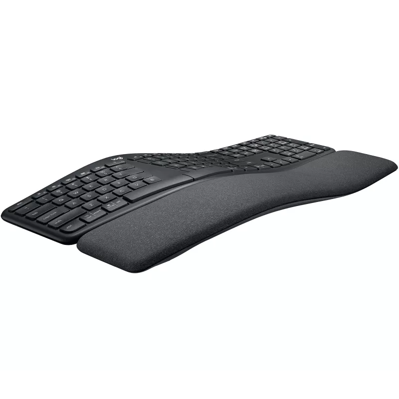 Logitech ERGO K860 - Tastatur - Kabellos - 2,4 GHz, Bluetooth 5.0 - QWERTY - GB - Graphit