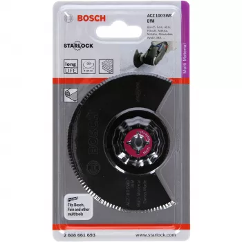 Bosch ACZ 100 SWB Sägeblatt für Multifunktionswerkzeuge Kompatibel mit Bosch GOP 10 8 V LI GOP 250 CE Professional PMF 10 8 LI PMF 180 E Fein Multimaster FMM 250