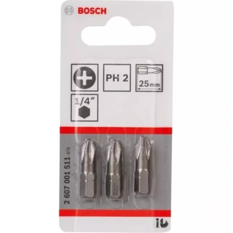 Bosch 2 607 001 511 Schraubendreher-Bits 3 Stk.