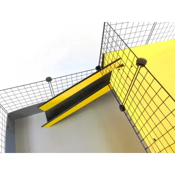 C&C modularer Käfig einstöckig 4x2 + Loft 2x1 + schwarze Rampe