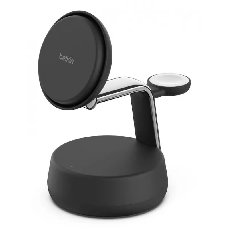 Indoor-Ladegerät Belkin UltraCharge Pro 25W Qi2 3-in-1 Magnetisches Ladegerät Charcoal