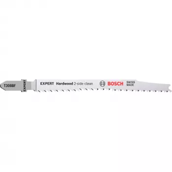 Bosch EXPERT ‘HARDWOOD 2-SIDE CLEAN’ T308 BF Stichsägeblatt Bimetall 5 Stk.