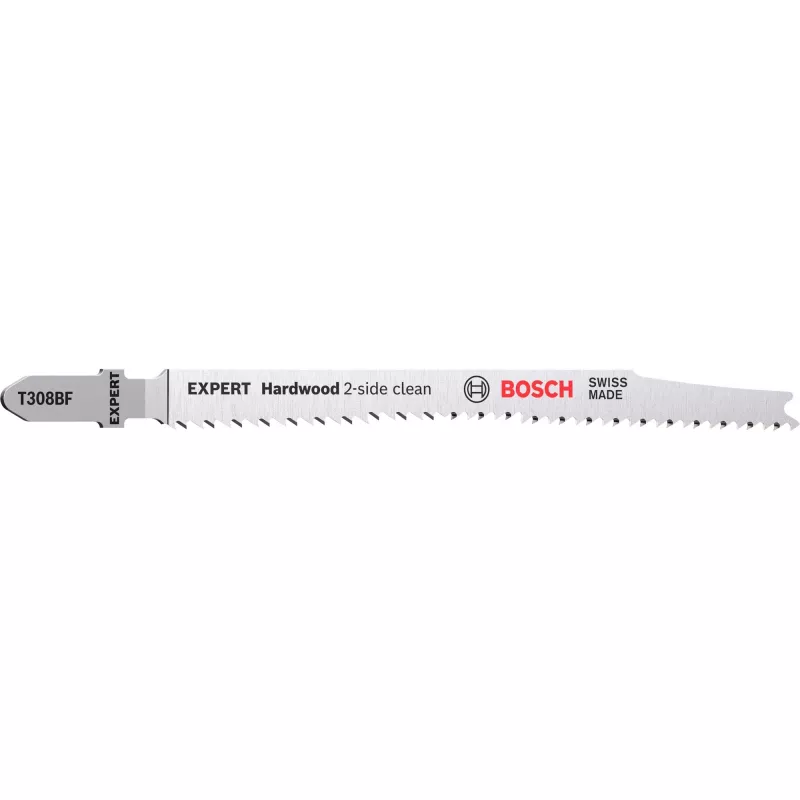 Bosch EXPERT ‘HARDWOOD 2-SIDE CLEAN’ T308 BF Stichsägeblatt Bimetall 5 Stk.