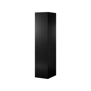 Kleiderschrank cama meble PAFOS 1D, 45×55,5×198,5 cm, Schwarz matt, 4 Einlegeböden