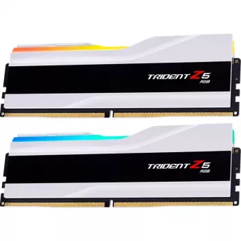 G.Skill Trident Z5 RGB - DDR5 - Kit - 48 GB: 2 x 24 GB - DIMM 288-PIN - 8200 MHz / PC5-65600 - CL40 - 1.35 V - ungepuffert - On-Die-ECC - Mattweiß (F5-8200J4052F24GX2-TZ5RW)