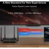 Tischrouter MERCUSYS MR25BE EasyMesh Wi‑Fi 7 Dual‑Band 2,4/5 GHz, 3600 Mbit/s, 3× Gigabit-LAN, 4 externe Antennen