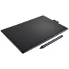 Wacom One by Medium Grafiktablett Schwarz, Rot 2540 lpi 216 x 135 mm USB