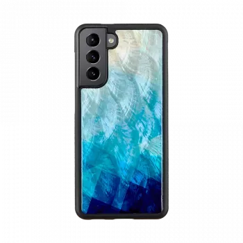 Schutzhülle iKins für Samsung Galaxy S21 in Blue Lake Schwarz