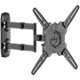 ONKRON Schwenk- und Neigewandhalterung für 32-65 Zoll Fernseher, max. 41 kg, mit Drehung, schwarz M4R