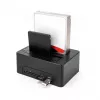 DeLOCK USB Dual-Dockingstation für 2 x SATA HDD SSD Klonfunktion Kartenleser