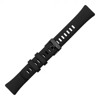 Silikon-Armband FIXED für Huawei Band 8/9/10 – Schwarz, austauschbares hautfreundliches Armband