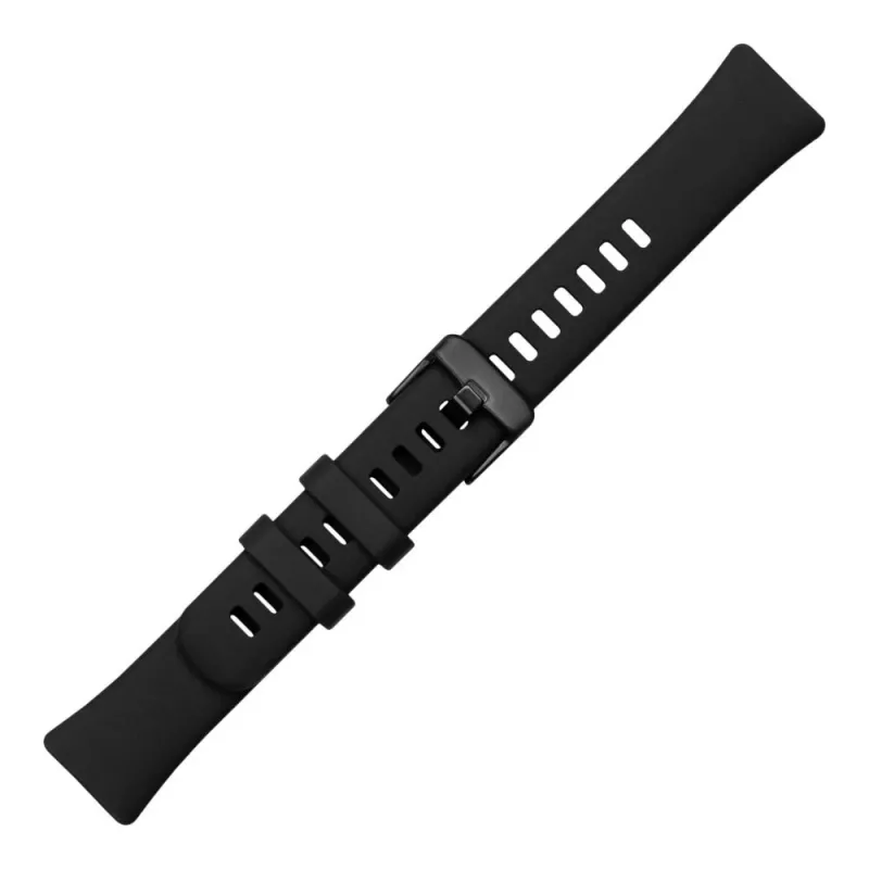 Silikon-Armband FIXED für Huawei Band 8/9/10 – Schwarz, austauschbares hautfreundliches Armband