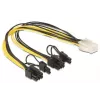 DeLOCK 83433 internes Stromkabel 0,3 m PCI-E 6+2 Pin 6-Pin