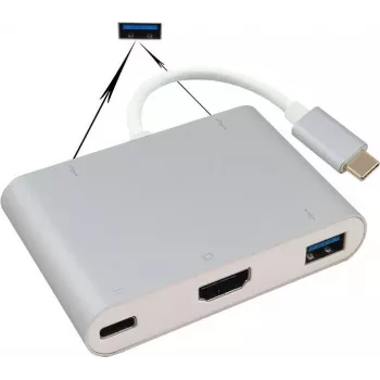 Dockingstation helos 288389 USB 3.1 Type-C mit 4K HDMI-Ausgang