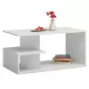 Topeshop TISCH DALLAS BIEL Beistell-/Couchtisch Couchtisch Freiform 1 Bein(e)