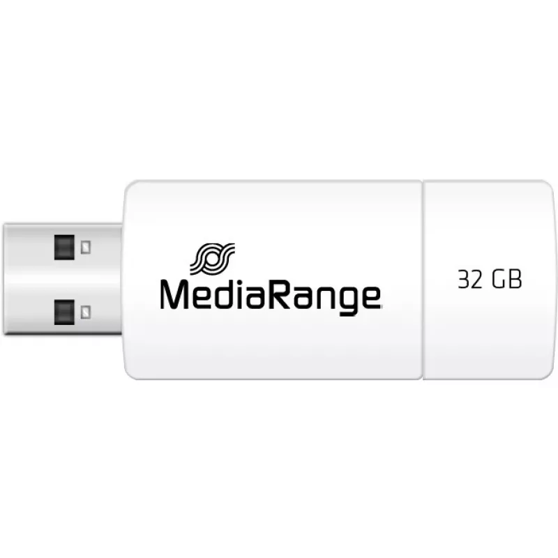 MediaRange - USB-Flash-Laufwerk - 32 GB - USB 2.0 - Weiß, Grün (MR973)