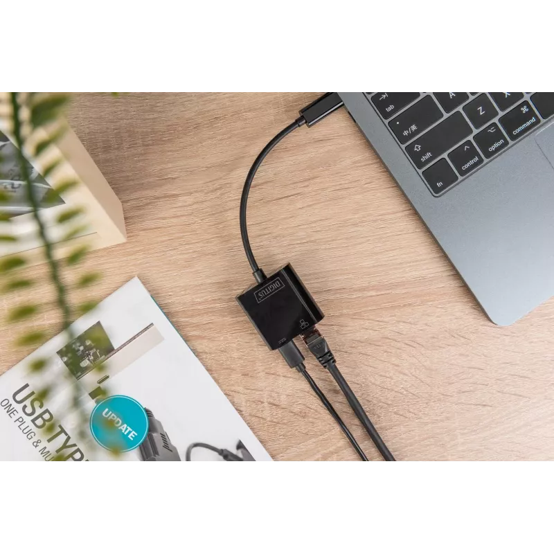USB Typ-C Gigabit Ethernet Adapter Digitus DN-3027