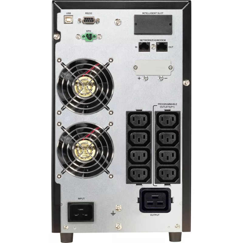 PowerWalker VFI 3000 CG PF1 Doppelwandlung (Online) 3 kVA 3000 W 9 AC-Ausgänge