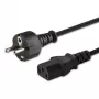 Netzkabel SAVIO CL-138 — IEC C13 auf Typ E, 1,8 m, schwarz