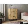 SCANDI 4S schlank Eiche ARTISAN Kommode