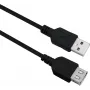 USB-Verlängerungskabel helos 288312 3 m USB 2.0, Stecker-auf-Buchse-Verlängerung
