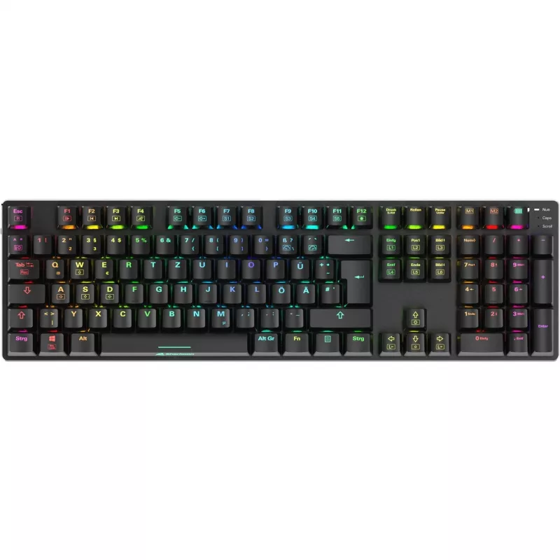 SKILLER SGK36W, Gaming Keyboard schwarz, DE-Layout, Huano Red