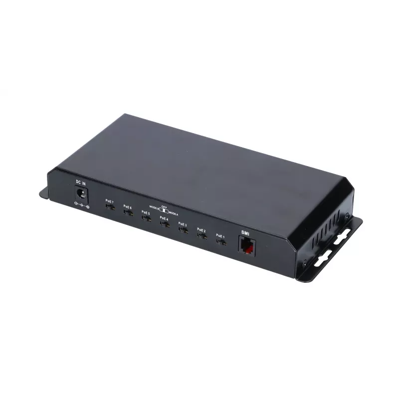 Extralink PoE-Switch KRATOS 7x Gigabit PoE, 1x Uplink RJ45, Netzteil 24V 2,5A, 60W
