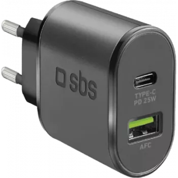 SBS TETRPD25W Ladegerät für Mobilgeräte Schwarz Innenbereich (TETRPD25W)