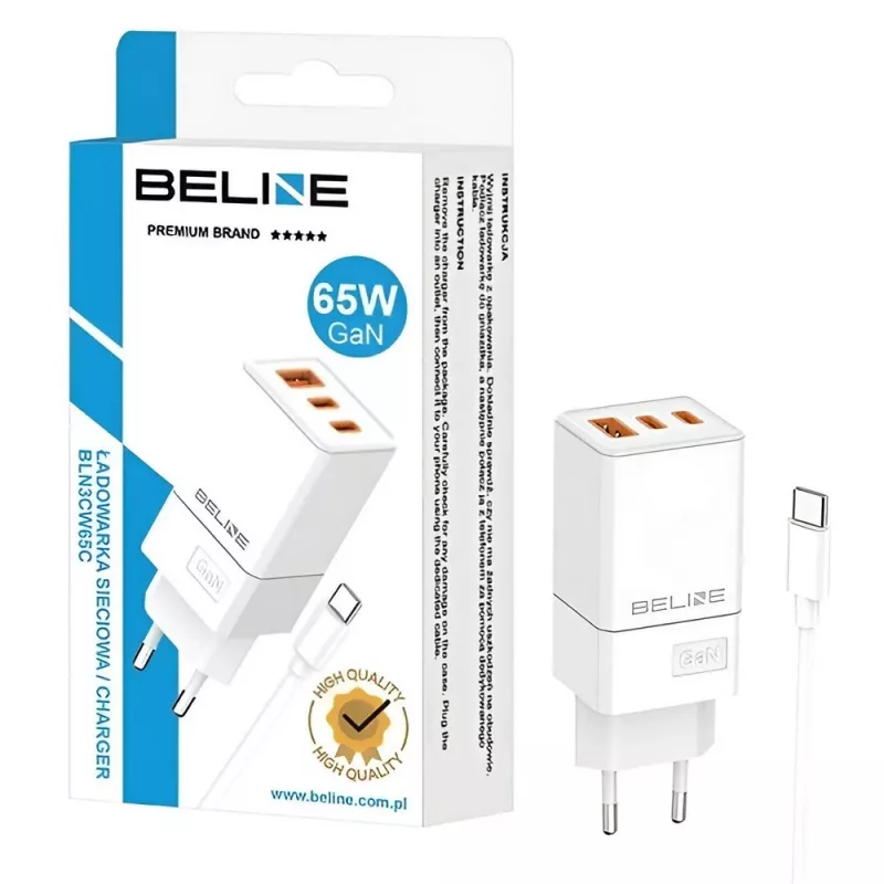 Ladegerät Beline BELI02751 65W 2×USB-C + USB-A