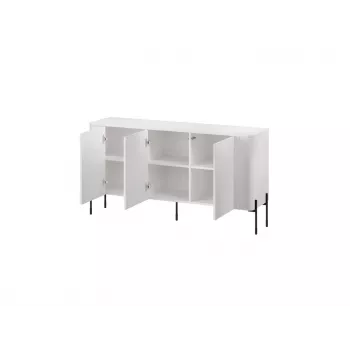 Kommode cama meble VERA 150x40x80 cm, mattweiß, Spanplatte, 16 mm Rahmen