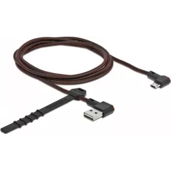 Delock EASY-USB 2.0 Typ-A auf Micro-B Kabel, gewinkelt, 1,5 m, schwarz