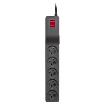LESTAR ZX 510 G-A K.:CZ 5,0M Überspannungsschutz Schwarz 5 AC-Ausgänge 230 V 5 m