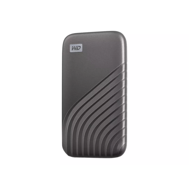 WD My Passport SSD WDBAGF0020BGY - SSD - verschlüsselt - 2TB - extern (tragbar) - USB 3,2 Gen 2 (USB-C Steckverbinder) - 256-Bit-AES - Space-grau (WDB