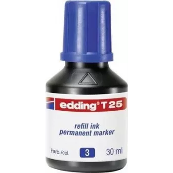 Marker-Nachfülltinte Edding T 25 blau 30 ml kompatibel mit Edding No.1/21/22/25/400/500/550/800/850/3000/3300