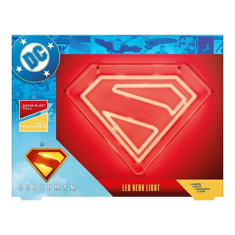 Wandmontage LED-Neonlicht Paladone Superman PP14478SMTVN, dekoratives Wandschild