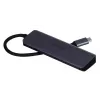 UNITEK uHUB Q4 USB-Hub Typ-C 5000 Mbit/s Grau