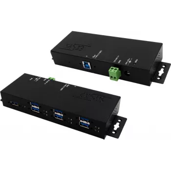 EXSYS EX-1517HMVS 7 Port Managed USB 3.2 Gen1 Metal HUB mit 15KV EDS Überspannungsschutz