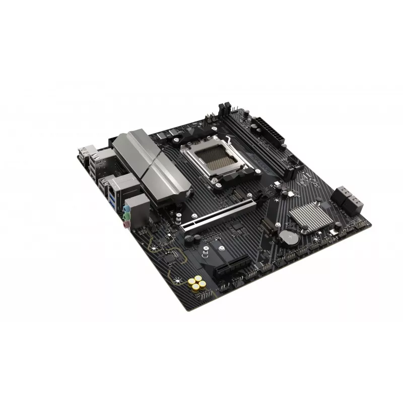 Motherboard Sapphire B650M-E (AMD B650) micro ATX, Sockel AM5, DDR5, 2x DIMM, 96GB, 2x M.2 (PCIe5/4), 4x SATA III, 2,5Gb LAN