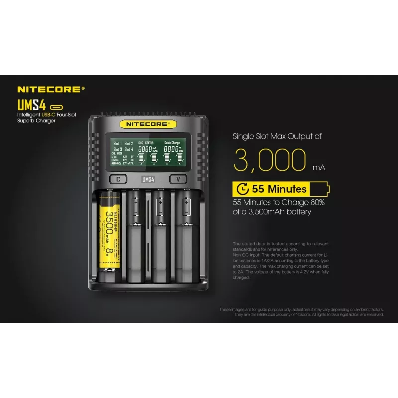 Ladegerät Nitecore UMS4