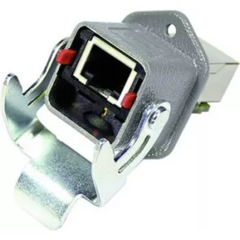 RJ45-Kabelverschraubung Harting 09452151100 IP67 für Ethernet-Verbindungen, abgedichtete RJ45-Durchführung