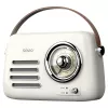 Tragbares Radio SAVIO RS-02 — analoger FM-Tuner, Bluetooth 5.3, USB-Stromversorgung, 3 W, weiß
