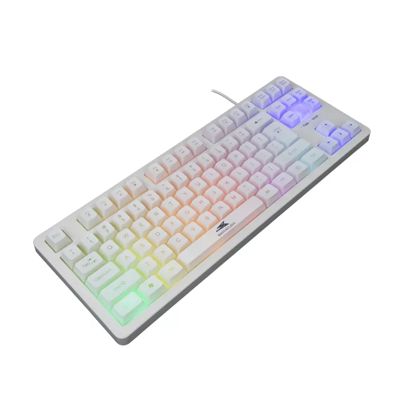 Mechanische Tastatur Baracuda Krill White KRILL-W — kompaktes Layout, USB-Anschluss
