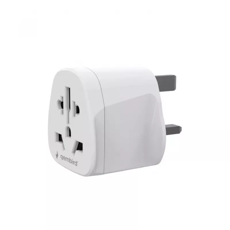 Netzadapter GEMBIRD A-AC-UKMINTF – UK-Typ-G-Stecker auf IEC-C13-Eingang, 15 A