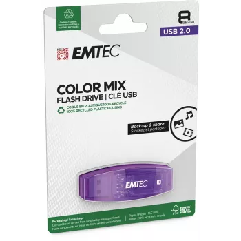 USB-Stick 8GB EMTEC C410 (Schwarz) USB 2.0 (ECMMD8GC410)