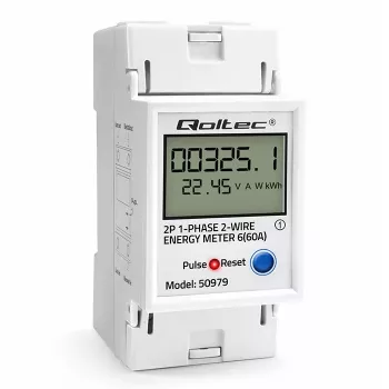 Energiezähler QOLTEC Einphasig DIN-Schiene 230V (MPN 50979)