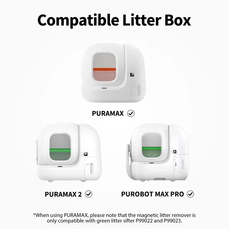 PETKIT Magnetischer Streuausgießplatten-Filternetz-Set Effektive Streu für PETKIT PURA MAX 2 Katzenklos automatische Toilette