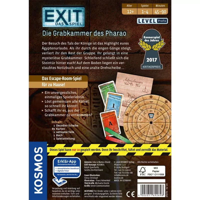 Kosmos 692698 Brettspiel Deduktionsspiel