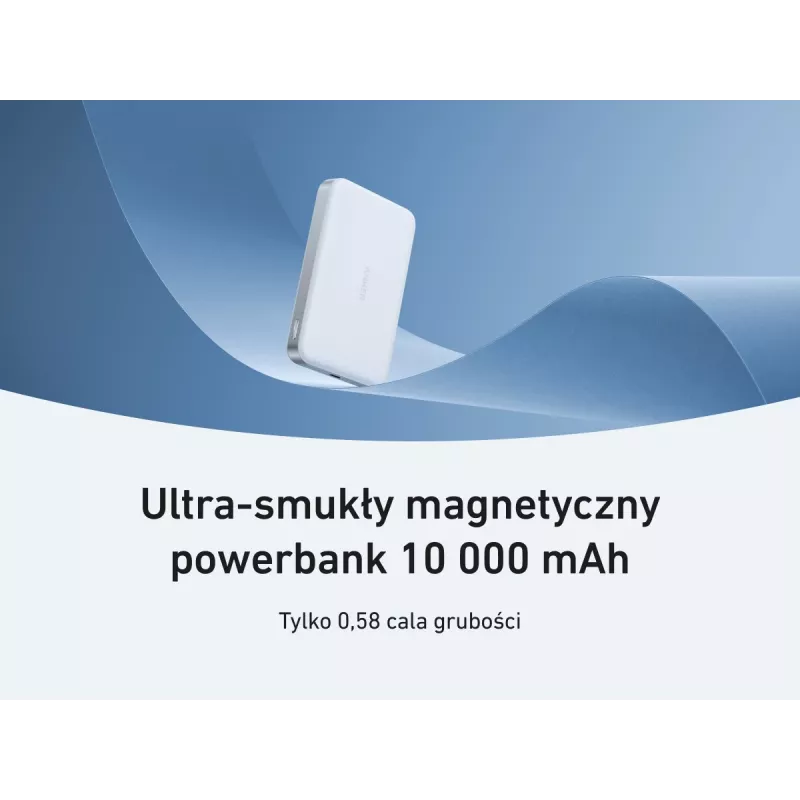 Anker MagGo Power Bank 10K Magnetisch Kabellos Weiß, Weiß
