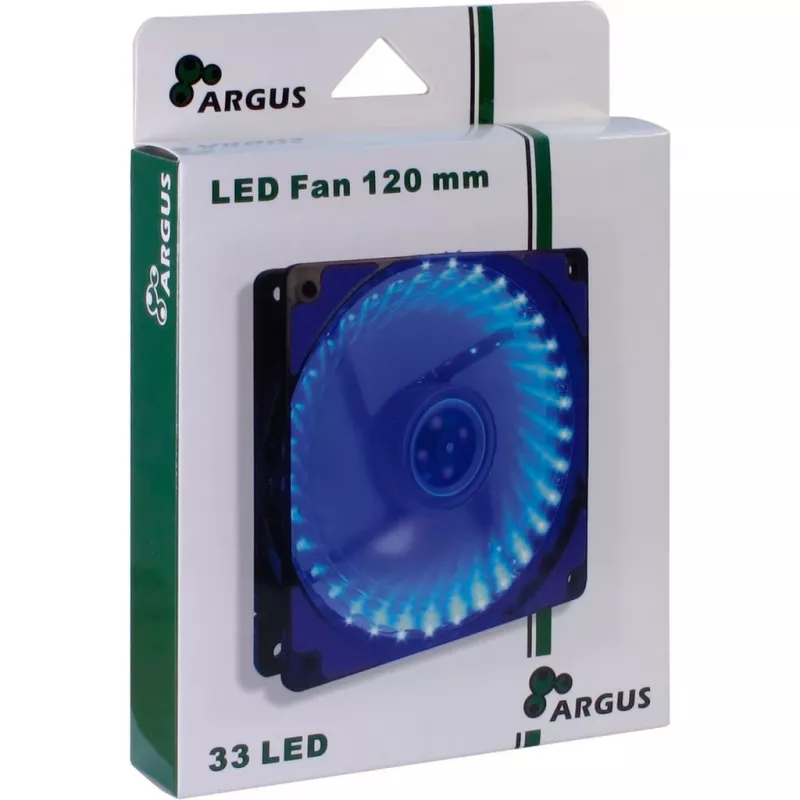 INTER-TECH Argus L-12025 120mm blauer LED Gehäuselüfter